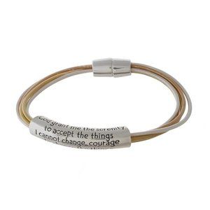 The Serenity Prayer Bracelet | NWOT Magnet Closure